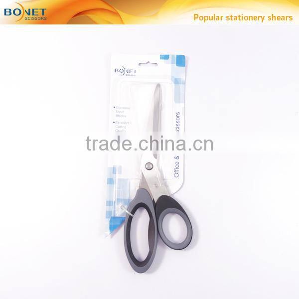 SST0010 8-1/2" Plasic handle Soft Grip Stationery Scissors