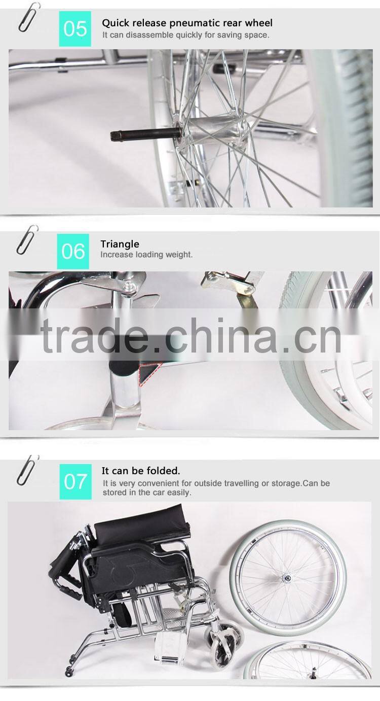 Topmedi hot sale assisted wheelchair for disabled