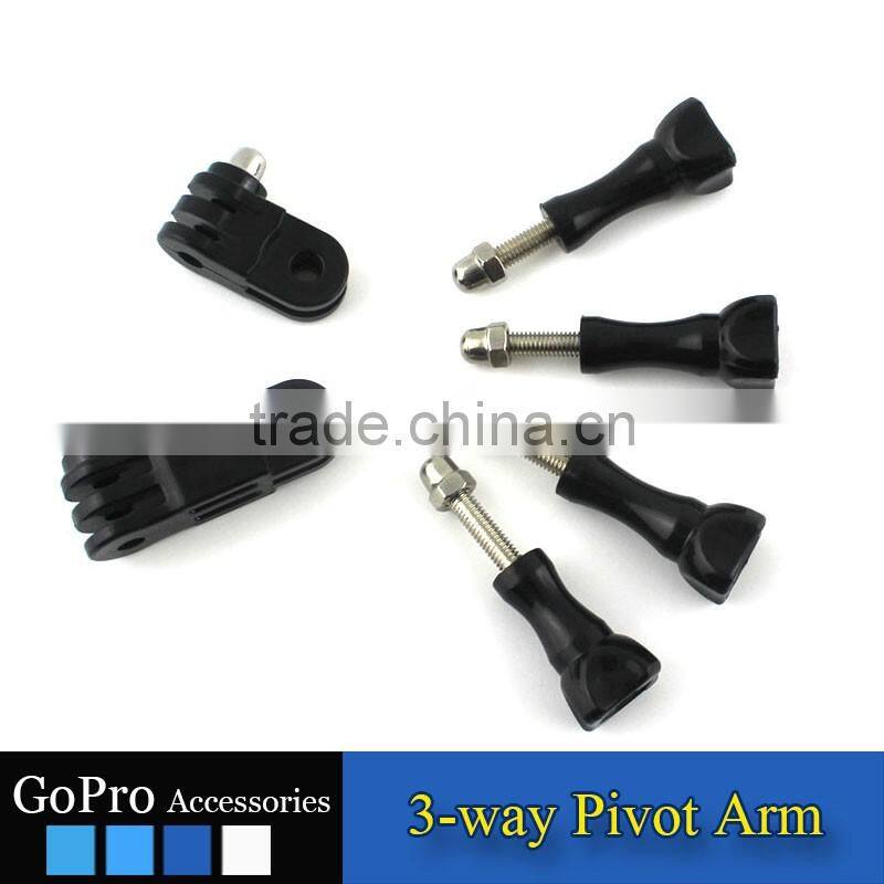 2016 New Wholesale 3-way pivot arm for sports camera accessory action camera accessory