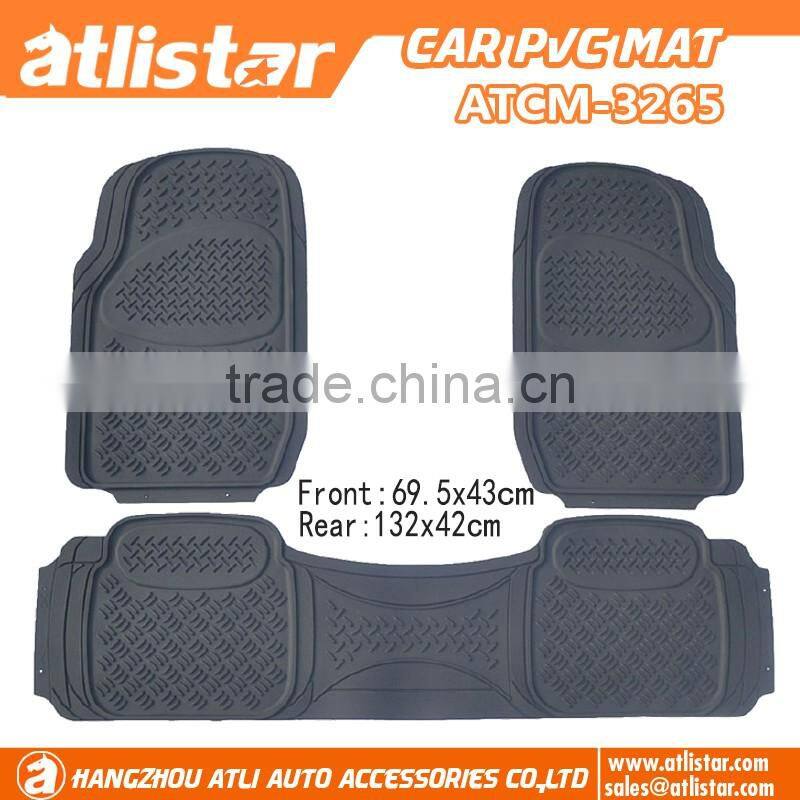Universal Fit 3pcs Full Set Heavy Duty Rubber Floor Car Mats