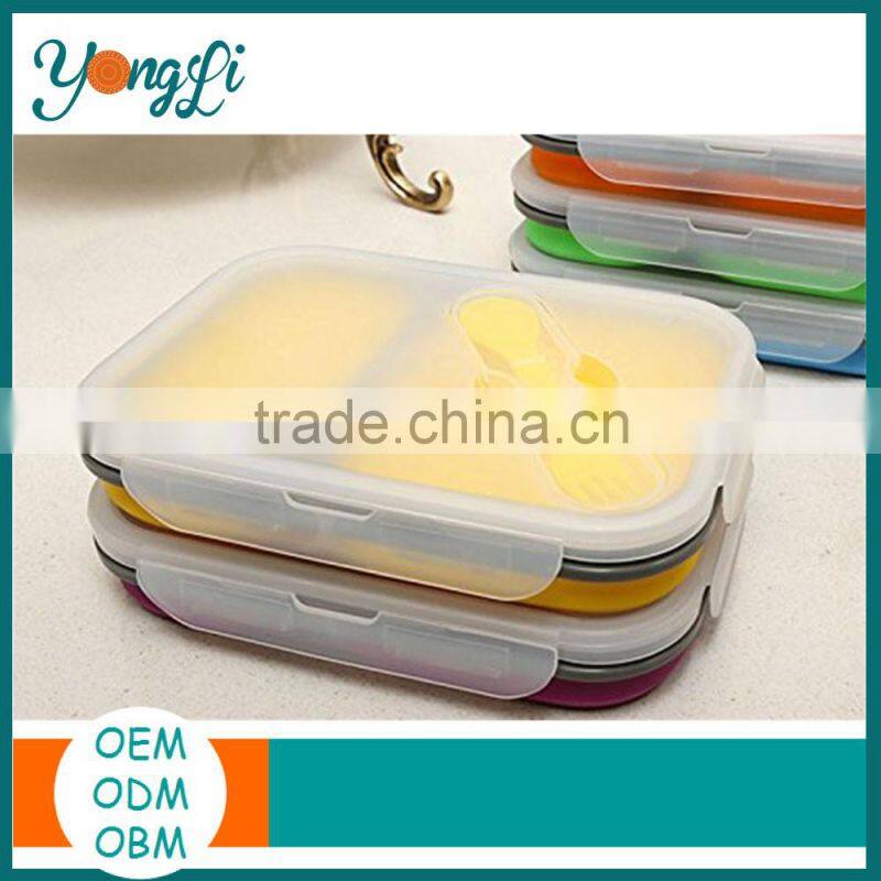 Japanese Silicone Divided Plastic Food Container
