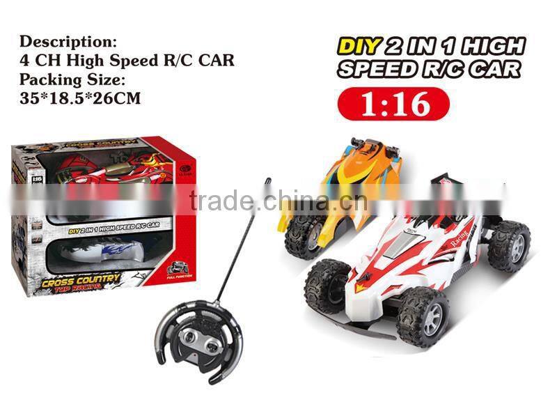 Super 4CH rc car toy small scale high speed diy rc car kit 27MHz/40MHz with EN71/ASTM/EN62115/6P