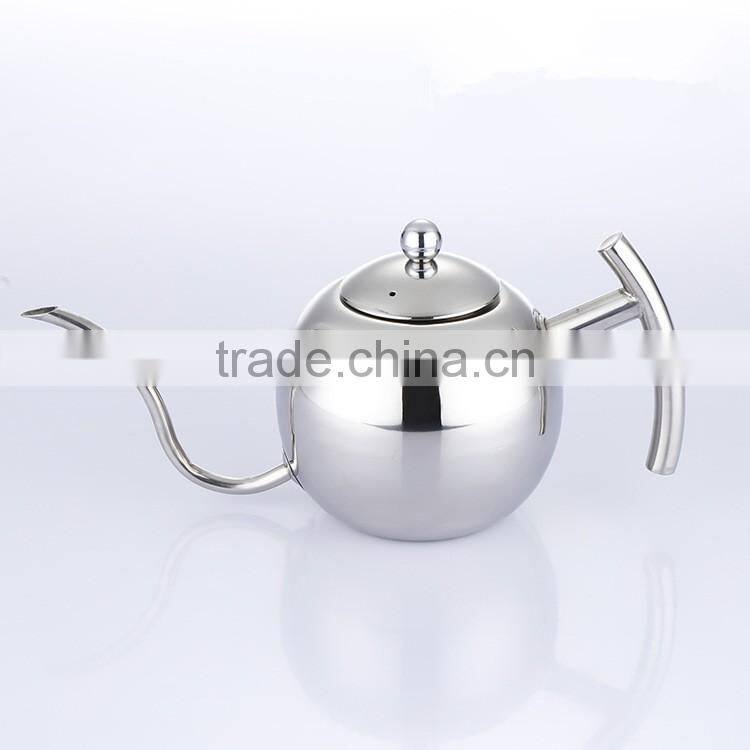 850ml Kitchen appliance Stainless steel tea pot / coffee drip kettle/ tea kettle