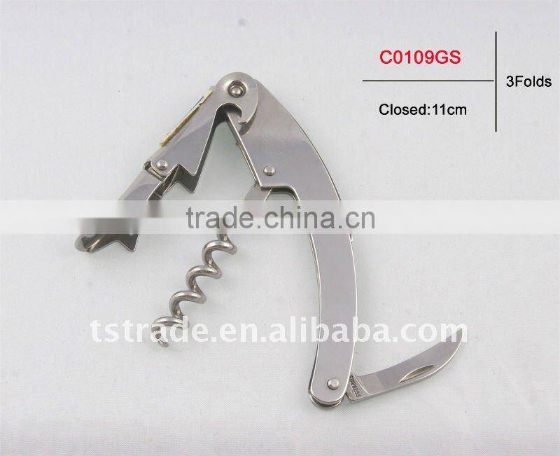 2014 Wine multifunction keychain bottle opener stainless steel durable fashion C0108A