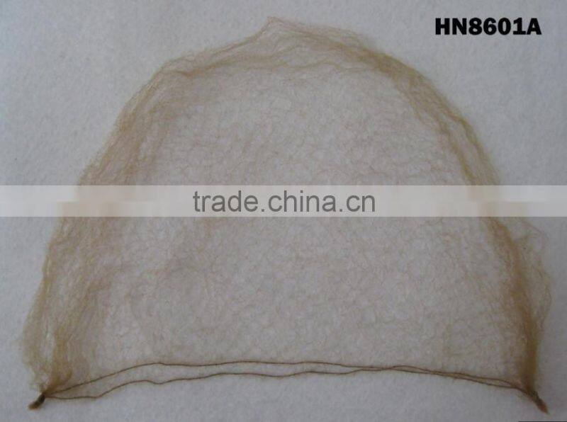 White Nylon mesh hairnet/big mesh size and made with very thin nylon