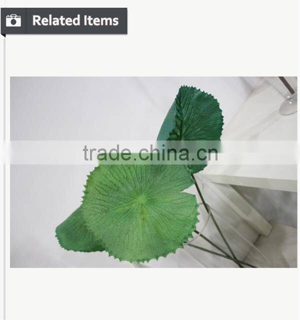 Fairy house decoration large fake green leaf large PU leaf indoor plants