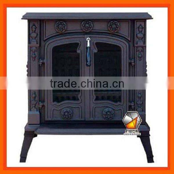 Double Door Wood Burning Cast Iron Heating Stove ST027