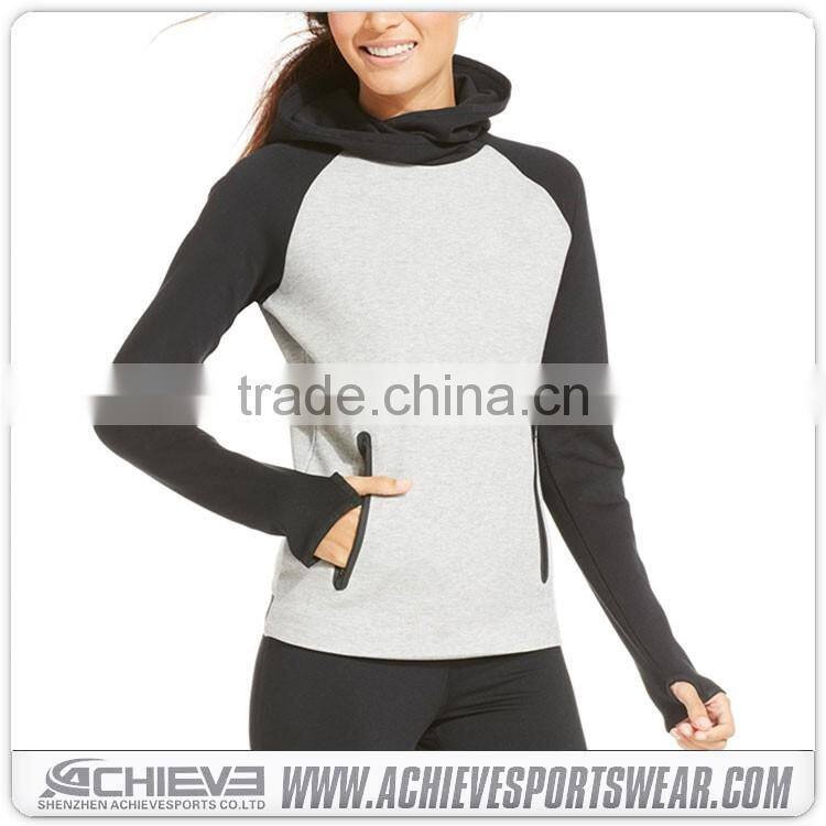 cheap bulk wholesale blank plain cotton custom embroidered women sports sweatshirt hoodies