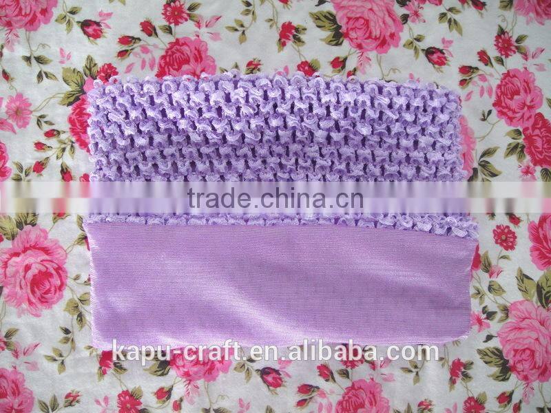 Solid color 9 inch girls crochet tube top lined children tube tops