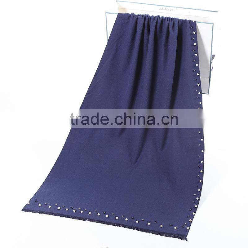 Womens Winter Cashmere Shawl Scarf Basic Long Warm Fashion Scarves & Wraps Lady Casual Pearl Wraps Scarves Woman