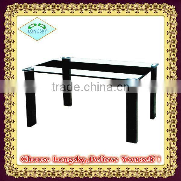 high quality modern design cheaper glass dining table