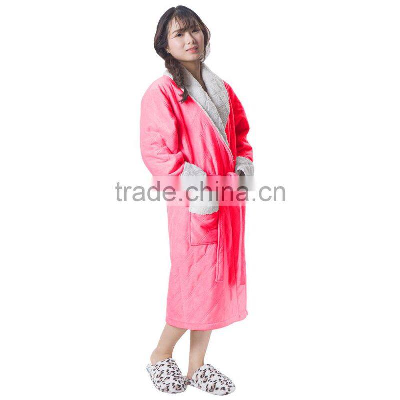 Pretty Girl New Design Coral Fleece Bathrobe
