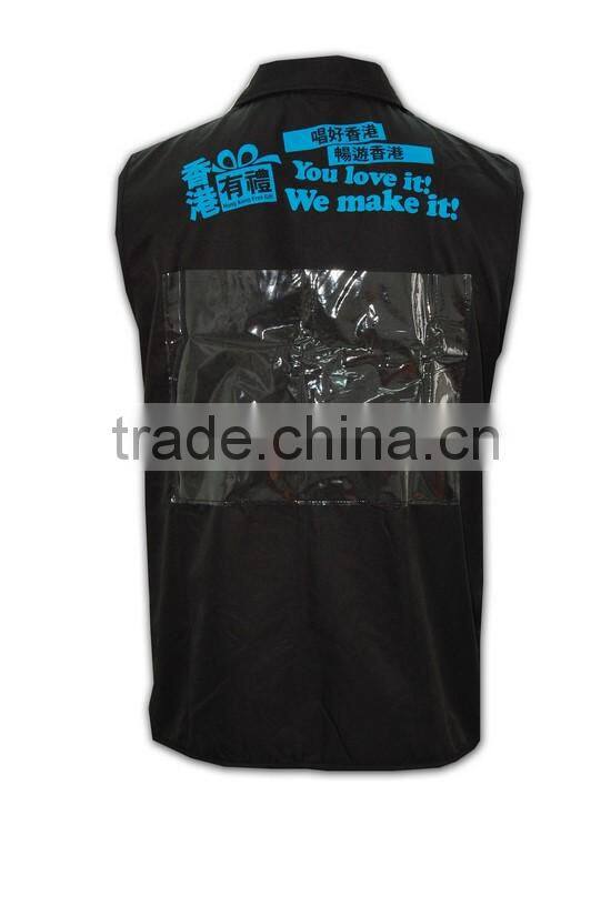 Wholesale factory price manufactures vest uniform cheap custom Promotional Vests Logo
