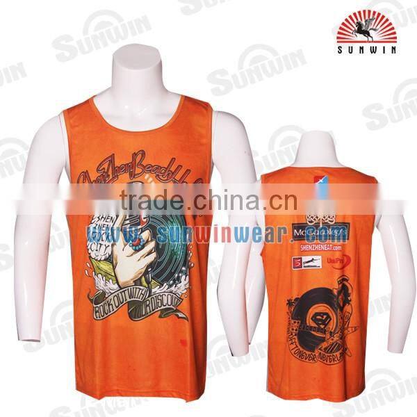 2016 100% polyester custom printed made wrestling singlets