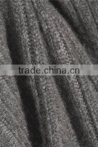 Ladies 2017 new style classic design Ribbed long Knitted Sweater cashmere oversized cardigan