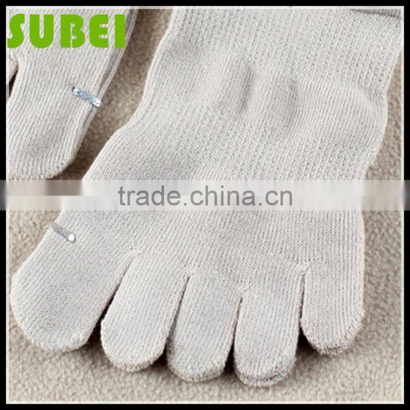 Lovers five fingers sweat-absorbent pure cotton socks