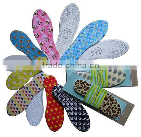China traditional anti sweat PU function shoe insoles