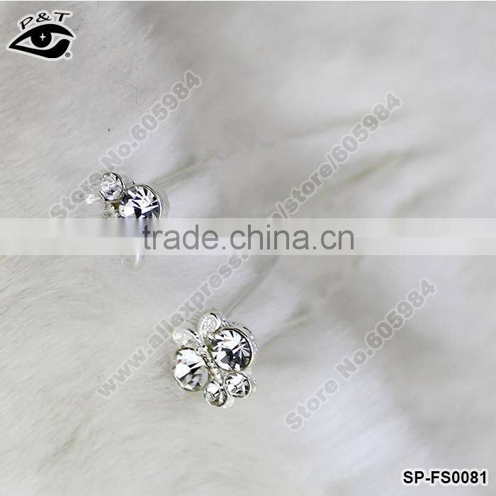 Butterfly shaped Crystal Pins Hair Pins For Wedding Decoration Accessories Bride Hair Pins