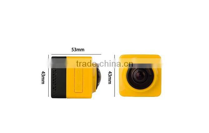 2016 Newest 360 degrees sport action 1080P 30fps mini camera WiFi H.264 Panorama Camera 360x220 Large Panoramic Video Camera