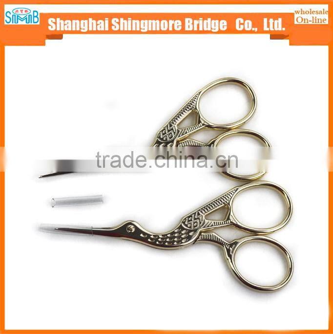 2017 alibaba china supplier hot sales good quality overgild crane scissors with cheap price