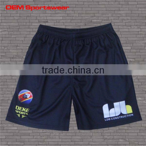 Sublimation cheap blank dri fit wholesale soccer shorts with string