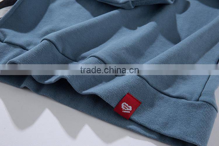 Wholesale Contrast color Stripe Long sleeve hoodie