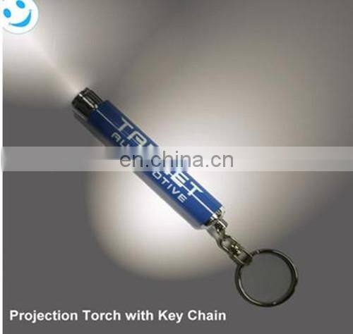 new items projector keychain led flashlight torch