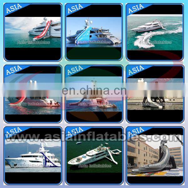 Giant Inflatable Yacht Water Slide for sale/High Quality Yacht Inflatable Slide