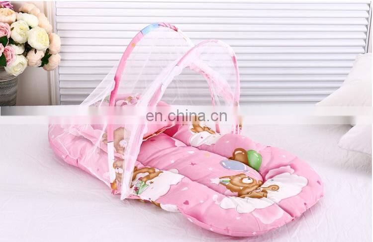 Foldable zippered baby mosquito net high quality baby mosquite net