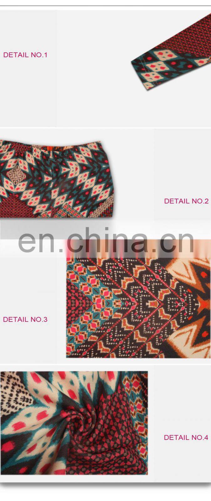 Women Patch Printing Pants Pattern Legging Sports Pants