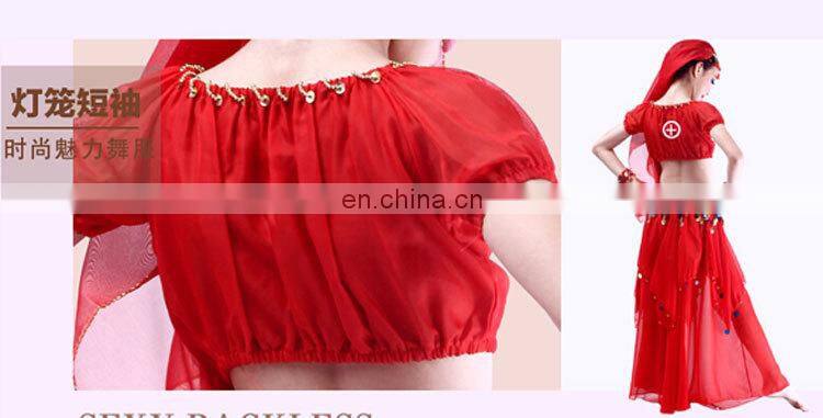 ET-136 Arabic practice children girls belly dance wear clothes 4pcs/2pcs suit