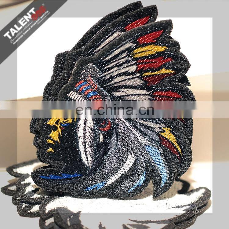 wholesale custom newest design full colors digital printed and embroidery patch garment badge