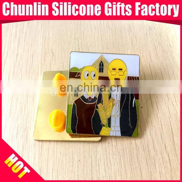 custom high quality magnetic aluminium badge
