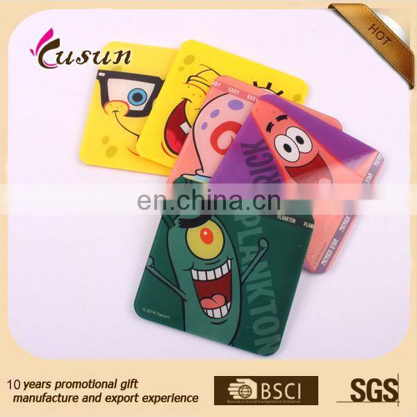 promotion cheap square custom plastic drink clear acrylic coasters