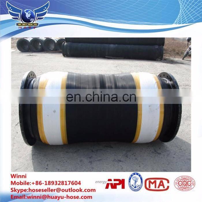 Flange type suction hose for large diameter water supply pump