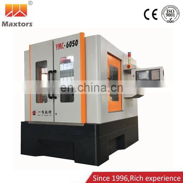 China Hot Sale Gantry type YMC-6050 4 axis CNC Engraving Milling Machine With ATC and 4th axis cnc rotary table
