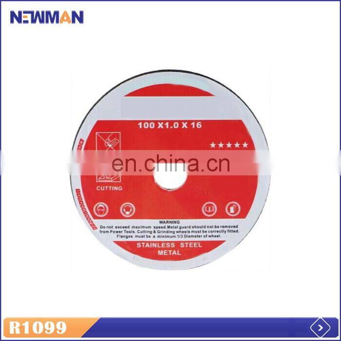 Abrasive Metal Cutting Disc, Aluminum Oxide Grains Blade Cut