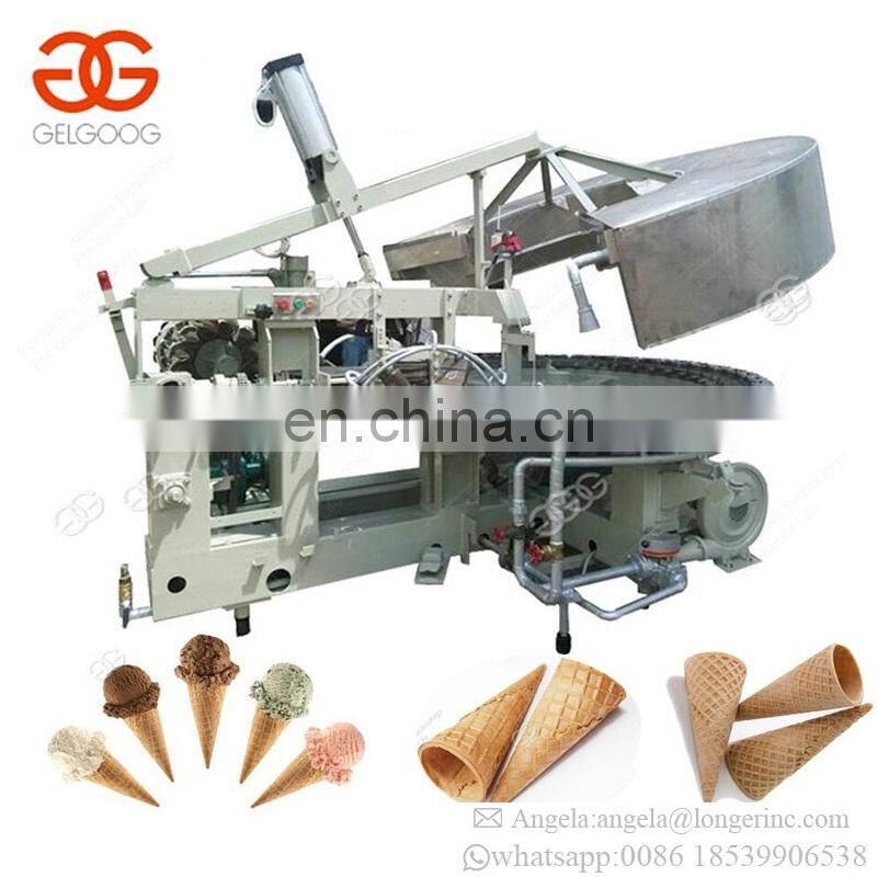 Industrial Semi Automatic Gas Heating Soft Wafer Bowl Making Machines Sugar Waffer Kono Pizza Cono Ice Cream Cone Maker Machine