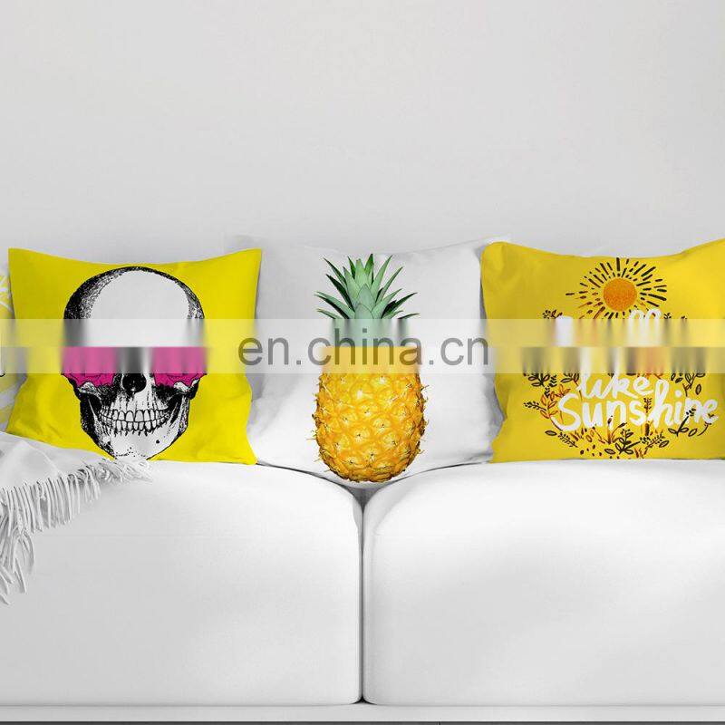Latest design bright colored polyester cushion cover indian cushion covers