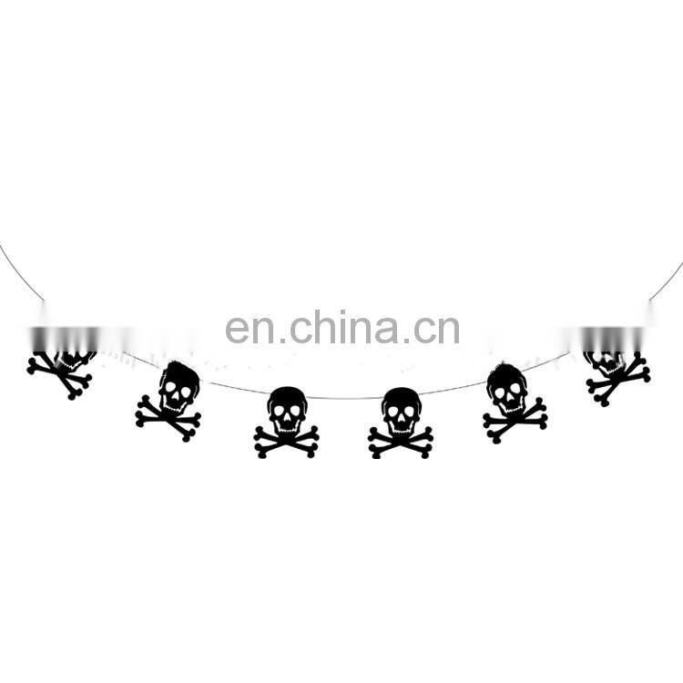 Halloween home decoration Bat Spider pumpkin design Flag Wall party supplies