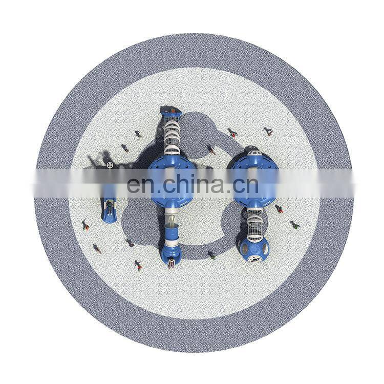 Spaceship Series Kids Amusement Equipment Play Grounds Outdoor Combination Slide