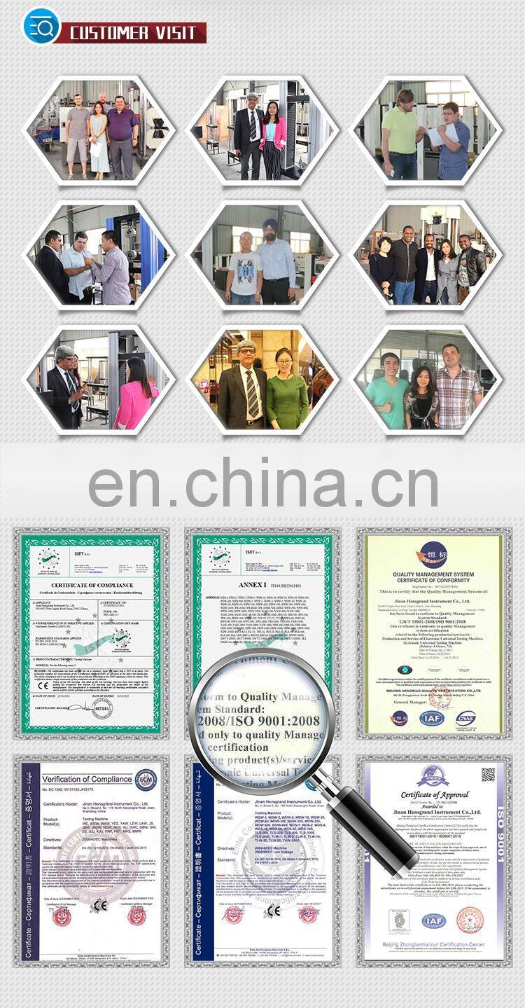 Professional servo control universal testing materials tester singlespace tensile test machine with CE certificate