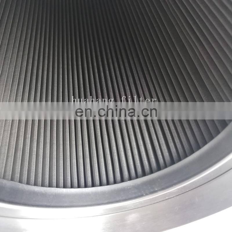 Custom 304 stainless steel diesel filter element for Loader heavy machine
