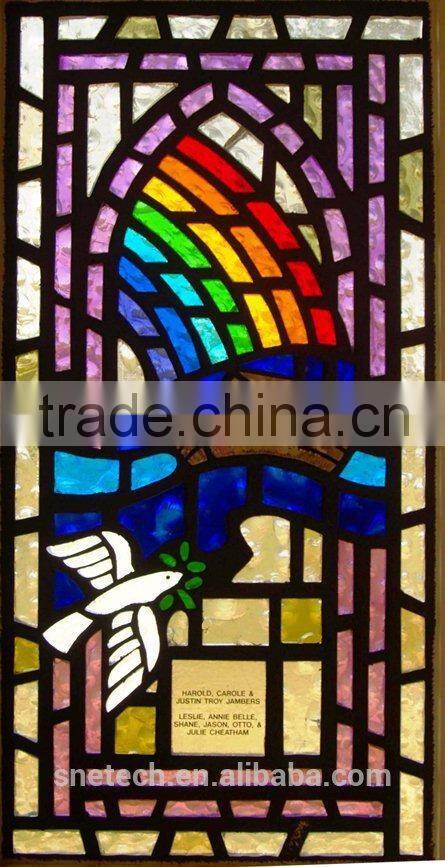stained glass religious sysblom church window// MADE IN CHINA