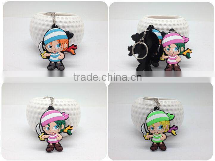 Soft 3D Custom Rubber Keyring Wholesale
