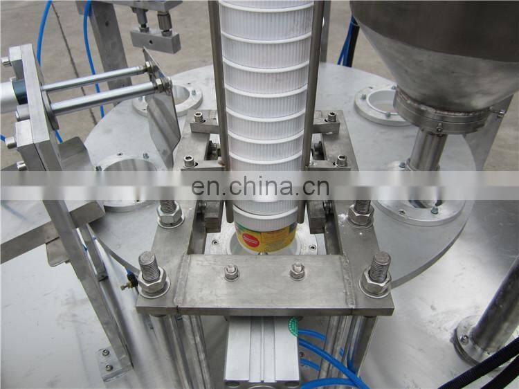 Automatic liquid cup water cup rotary filling and sealing machine