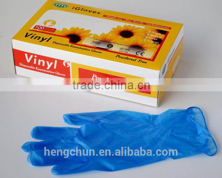 medical grade disposable vinyl glove