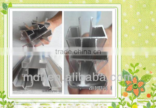 JIDA 15*1220*2440mm Wood Grain Mdf Slatwall Panels Plastic Profile Aluminium Profile