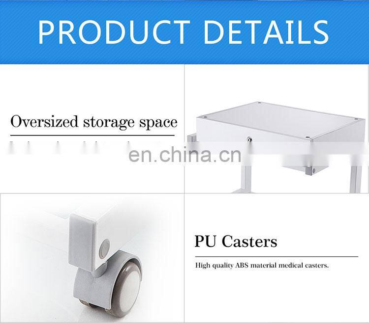 Pdt Beauty Machine Used Glass Salon Trolley 15/17kgs 1ctn/pcs White, Black 830*560*100 Mm 4 Pcs L587*W414*H808 Mm