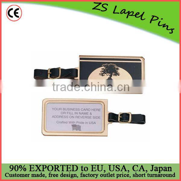 custom luggage tags/ metal luggage tags